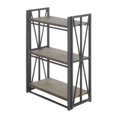 thumbnail image 3 of LumiSource Indy 34"H 3-Shelf Bookcase, Black/Brown, 3 of 6