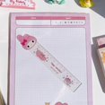 thumbnail image 1 of 12cm Cute Sanrio Ruler Cartoon Cinnamonroll Kuromi My Melody Transparent Ruler Primary School Student Stationery Measuring Tool, 1 of 6