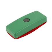 Unique Bargains School Teachers Green Plastic Grip Rectangle Red Velvet Eraser Wipe Cleaner