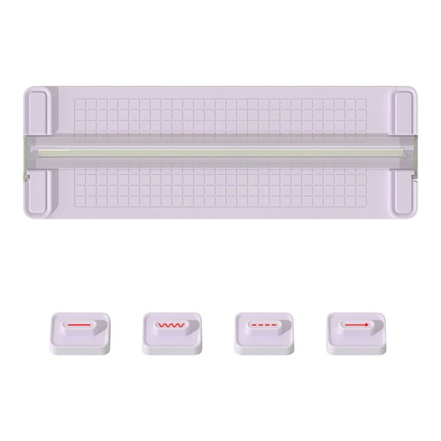 pdqouc 4‑in‑1 Dual‑Direction Mini Cutting Tool, Multi‑Function Trimming Device with Multiple BladeStyles, Ideal for Paper Cards Photos and Handmade Craft Projects