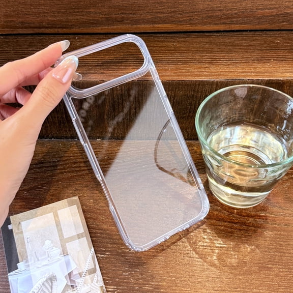 Decase Clear Case for iPhone Air 2025,Slim Thin Shockproof Hard Back Cover,Transparent Anti-Scratch Glossy Case,Clear