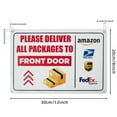 thumbnail image 2 of HA-EMROE Sign Leave Packages & Deliveries Here Sign Rust Free Aluminum UV Ink Printing Weatherproof Delivery Instructions Yard Sign for Indoor Ourdoor Use, 2 of 7
