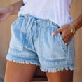 thumbnail image 4 of Pantalones cortos con cordón para mujer Pantalones cortos con cintura elástica para mujer Pantalones cortos casuales para mujer Pantalones cortos casuales de verano para mujer ANGGREK Otros, 4 of 6