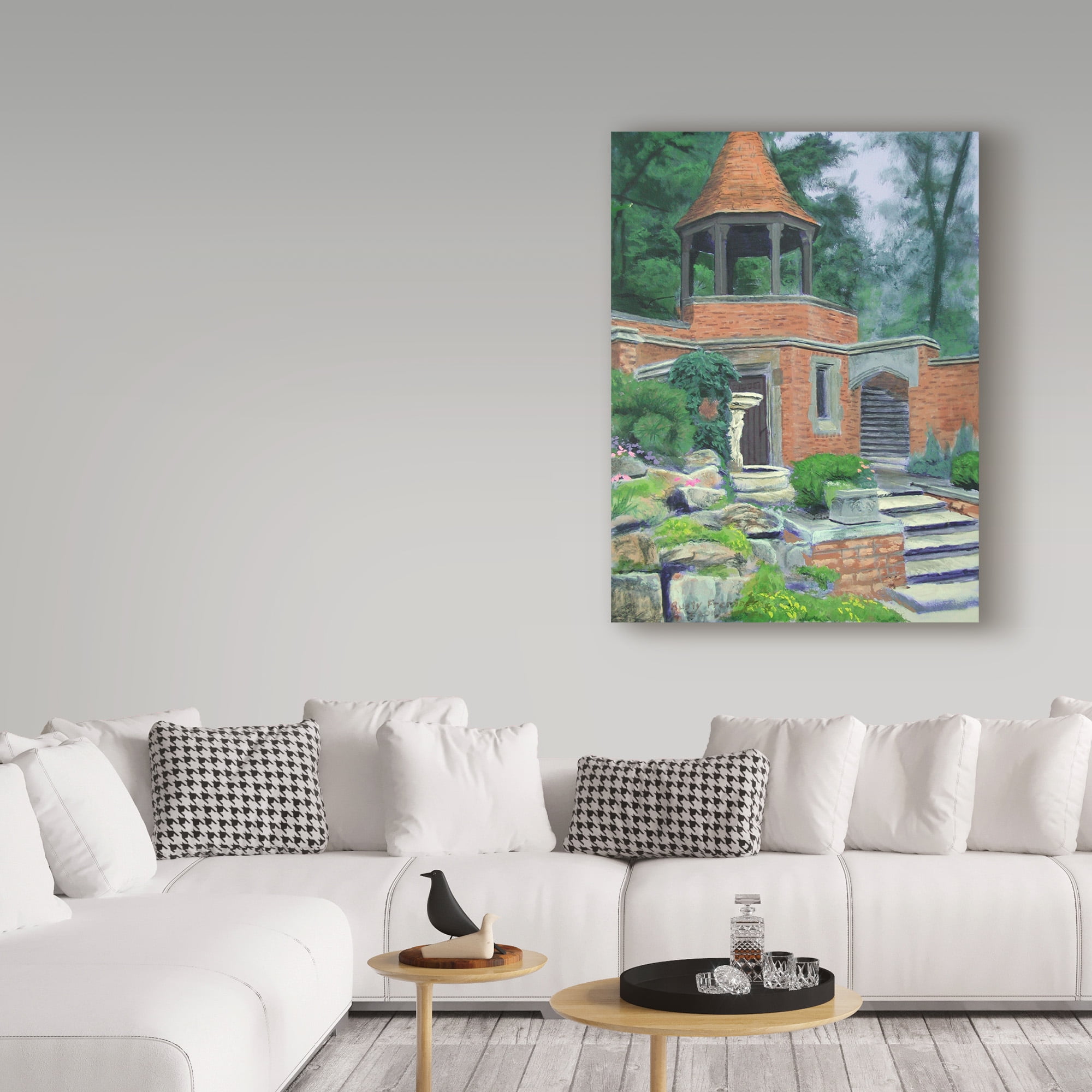 Trademark Fine Art 'Brick Building' Canvas Art by Rusty Frentner