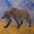 thumbnail image 4 of Animal Figurine Simulated Desktop Decoration Mammoth Megalodon Dire Wolf Ancient Animals Model Sculpture Educational Toys For Home Play Banmo, 4 of 5