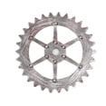 thumbnail image 2 of Barra de adorno de rueda decorativa de engranaje de madera industrial Decoración de pared de estilo antiguo de fábrica - 24 cm - Plata kenally JJ19185-03, 2 of 6