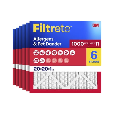 UPC 638060262979 product image for Filtrete 20x20x1 HVAC Furnace Air Filter  MPR 1000 MERV 11  Allergen Defense  6  | upcitemdb.com