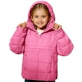 thumbnail image 2 of Ruyang Quilted Puffer Jacket for Girls Winter Lightweight Hooded Pullover Coat Button Windproof Warm Trendy Down Outwear, 2 of 7