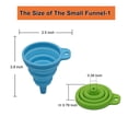 thumbnail image 2 of Kitchen Funnel Set 4 Pack, Kitchen Gadgets Accessories Foldable Silicone Collapsible Funnels for Filling Water Bottle Liquid Transfer Food Grade, 2 of 7