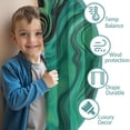 thumbnail image 3 of Blackout Kids Curtains,Green Marble Color Flow Pattern Childrens Insulated Curtains Set Of 2,Bedroom Essentials,Toddler Room Decor 42"x84", 3 of 5