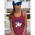 thumbnail image 2 of Mothers Day Apple Flowers Racerback Tank Women -Image by Shutterstock, Female x-Small, 2 of 4