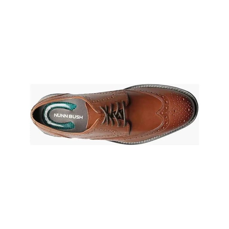 Nunn Bush Nelson Wingtip Oxford Dress Shoes Leather Cognac  display picture 3