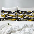 thumbnail image 4 of Erosebridal Abstract Stripes Full Sheet Sets,Geometric Circle Bedding Full Size,Breathable Bed Sheets Set Full Size,Lines Decor,4pcs, 4 of 7