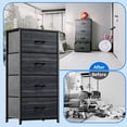 thumbnail image 5 of Uforic 4-Drawer Dresser, Organizer Unit for Adult for Bedroom, Living Room, Charcoal Black, 5 of 6
