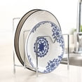thumbnail image 2 of SHISUYAN Multifunctional Stainless Steel Bakeware Rack Pot Lid Rack Holder Organizer Cutting Board Rack Pantry Rack 3 Layers, 2 of 8