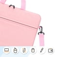 thumbnail image 3 of YOPTOP 14 inch Laptop Case Computer Bag Briefcase  Work Bag For Travel pink，G22050,pink, 3 of 5