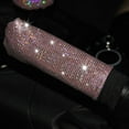 thumbnail image 3 of Pink - Car Handbrake Gear Shift Cover, Shiny Diamond Gear Shift Knob Cover Gear Shift Knob Cover., 3 of 3