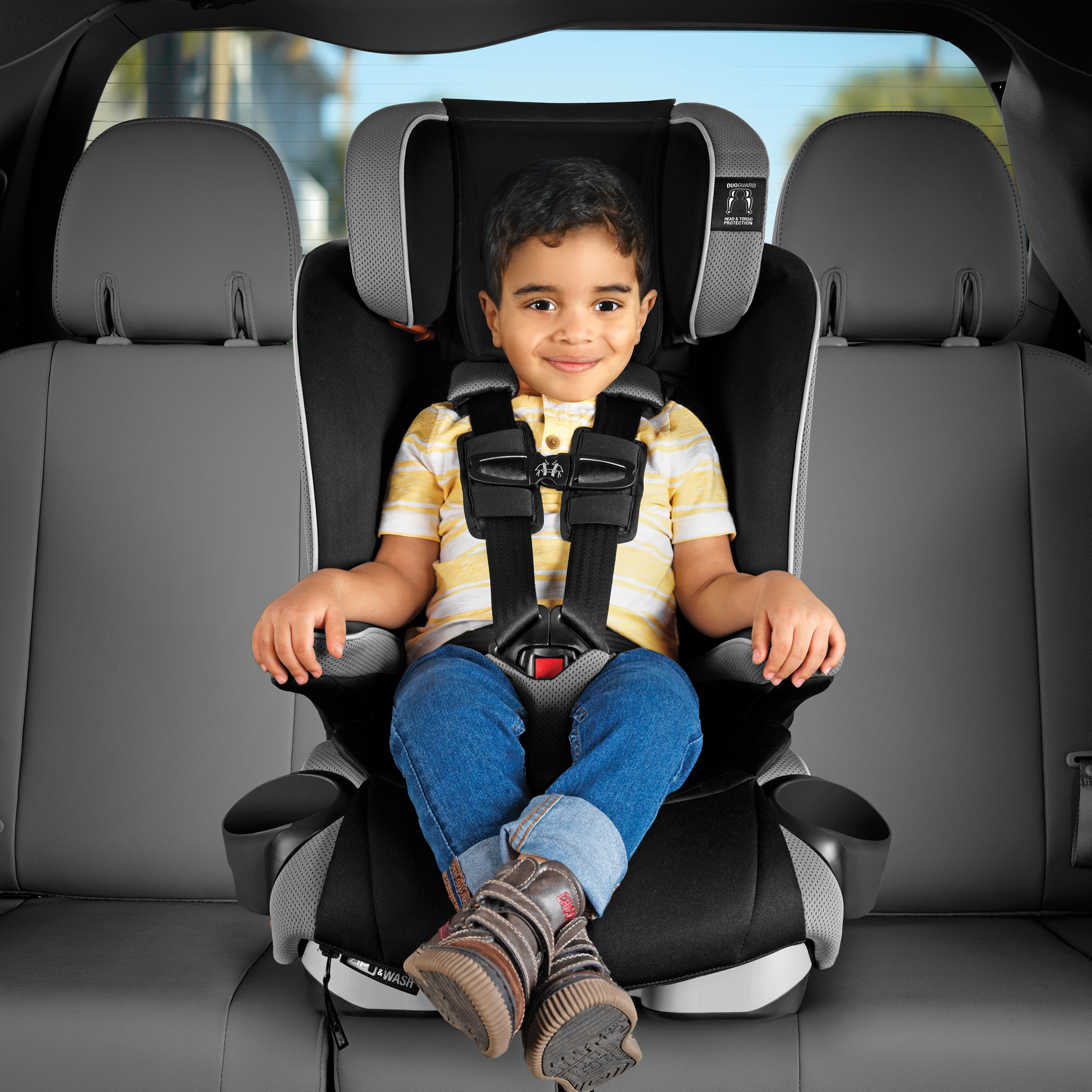 Chicco MyFit Zip Harness and Booster Car Seat Nightfall (Black) 