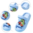 thumbnail image 4 of Ulanda Kids Summer Clogs Boys Girls Slide Sandals Adjustable Toddler Indoor Outdoor Slippers Children Beach Pool Shoes (Sky Blue, 2), 4 of 8