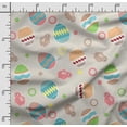thumbnail image 2 of Soimoi Easter Printed, Poly Canvas Fabric, Decor Sewing Fabric by The Yard 56 Inch Wide,Decorative Fabric for Curtains Tote Bags, Off White, 2 of 5