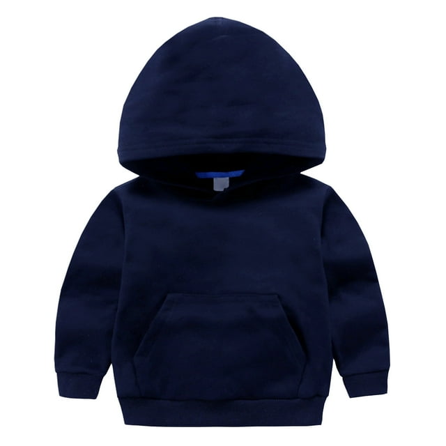 Yuyuzo Vêtements pour Bébé Manches Longues Chandail en Molleton Col Rond Enfants Fille Garçon Chandail Uni