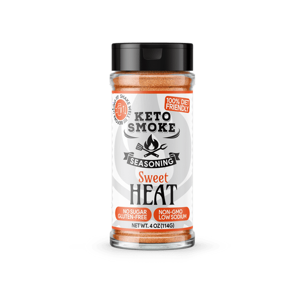 Keto Smoke Sweet Heat Seasoning – All-Purpose Sweet & Spicy Blend – Small Bottle (4 oz) – Diet-Friendly, Sugar-Free, Low Sodium