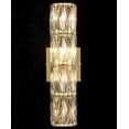 thumbnail image 4 of Claxy 4-Light Gold Wall Sconce with Tube Crystal Glass Shade, 4 of 7