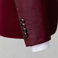 thumbnail image 5 of Cloudstyle Men's 3Pcs Business Professional Casual Daily Slim Fit One Button Suit Set (Blazer + Vest + Pants), 5 of 5