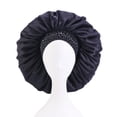 thumbnail image 1 of Bonnet de Nuit à Grand Bord en Satin Uni pour Femmes, Bonnet de Chimiothérapie, Bande pour Cheveux, 1 of 1