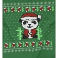 thumbnail image 4 of Old Glory Womens Ugly Christmas Sweater Panda Long Sleeve T Shirt, 4 of 5