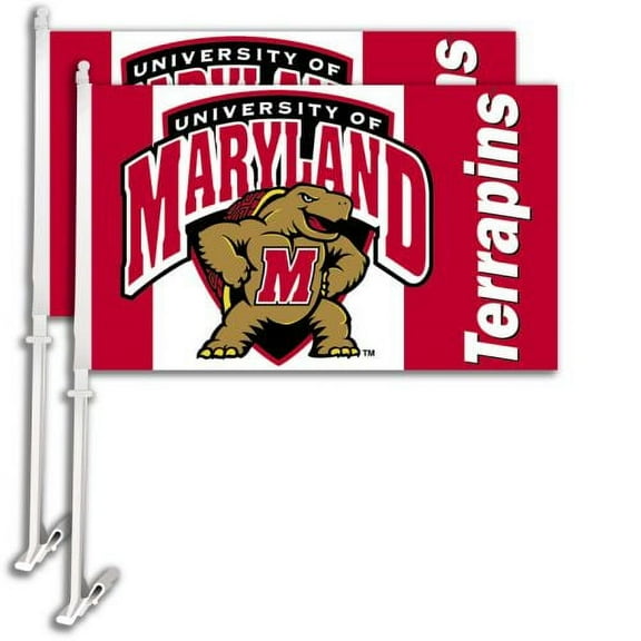 BSI Products NCAA 2-Sided Polyester 11'' x 1'6'' Car Flag