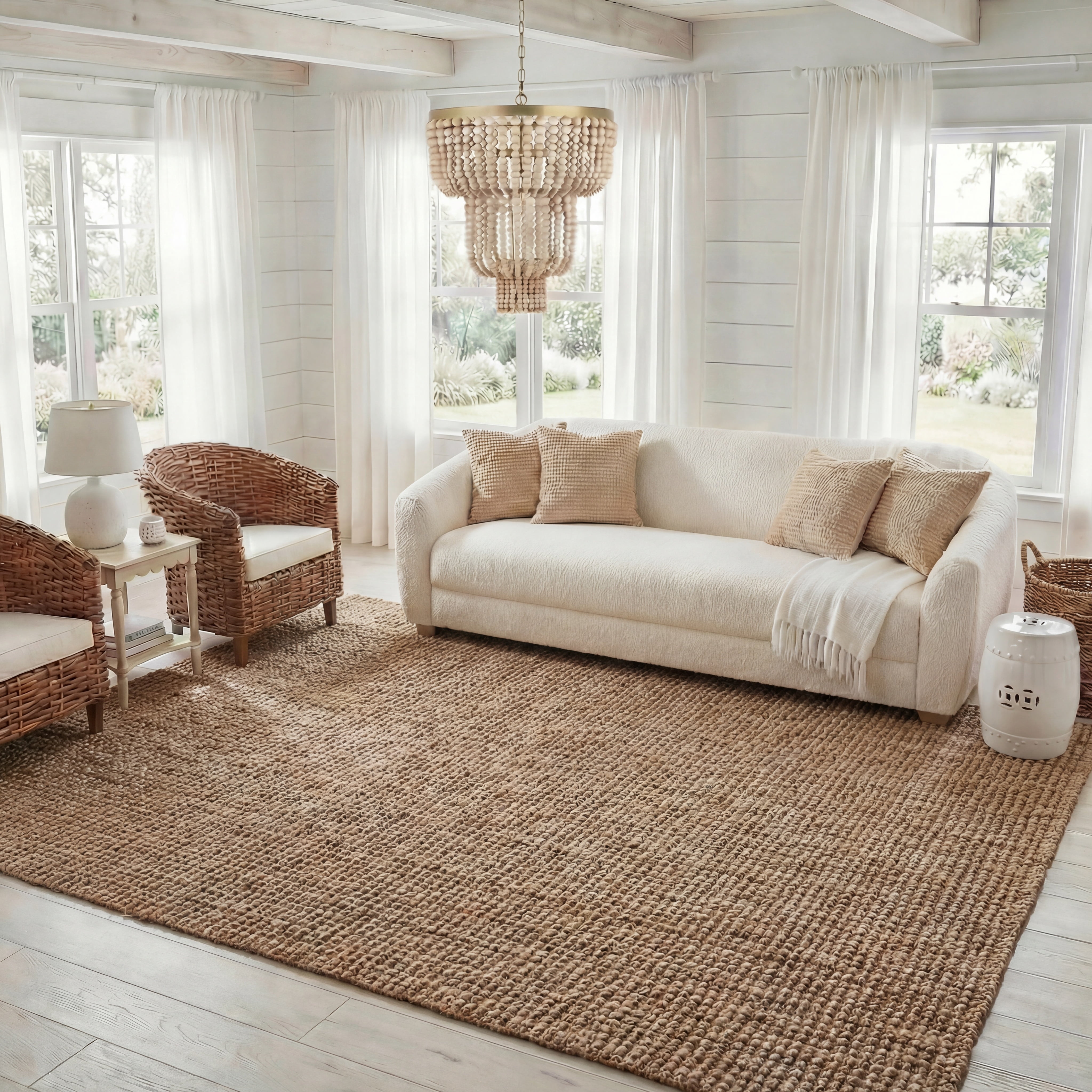 Safavieh Natural Fiber Levi Solid Area Rug, Natural, 4' x 6'