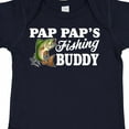 thumbnail image 4 of Inktastic Pap Pap's Fishing Buddy with White Text Boys Baby Bodysuit, 4 of 5