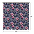 thumbnail image 5 of Pioneer Flower Floral Print Pattern Shower Curtain 72"x72" ,Bathroom Decorative Shower Curtains Set with 12 Hooks,Modern Waterproof Washable Shower Curtain, 5 of 6