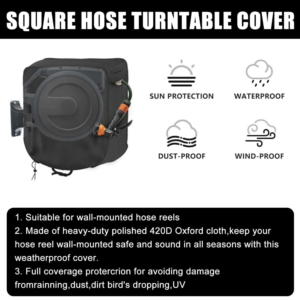 Tizuqe Versatile Hose Reel Protectors Silver Coated Garden Tools Maintenance Sleeve