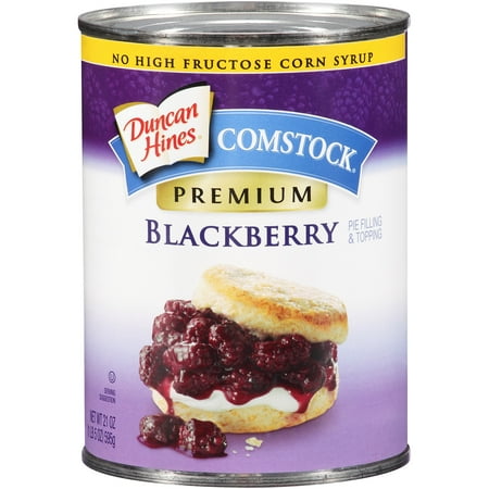 Berry Pie Filling - (2 Pack) Duncan Hines Comstock Premium Blackberry Pie Filling & Topping, 21 oz