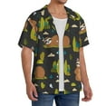 thumbnail image 2 of Kdxio Men'S Hawaiian Shirt For Men Short Sleeve Shirt Funny Sloths In The Forest Summer Casual Holiday Beach Button Down T-Shirts, 2 of 5
