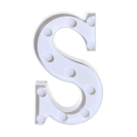 

Virmaxy Sales Remote Control Alphabet Letter Lights LED Light Up White Plastic Letters Standin White