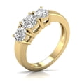thumbnail image 5 of TimeLe$$ Classics 1.50 Carat TW Lab Grown Diamond Three Stone Engagement Ring in 14K Yellow Gold (Ring Size 9.5), 5 of 6