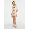 thumbnail image 2 of Mickey and Friends Women's and Women's Plus Western Minnie Mouse Sleep Shorts, Sizes XS-3X, 2 of 5