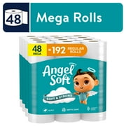Angel Soft 2-Ply Toilet Paper, 48 Mega Rolls, 320 Sheets per Roll