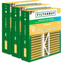Filterbuy 20x20x5 MERV 11 Allergen Defense, Pleated HVAC AC Furnace Air Filters for Honeywell FC100A1011, Lennox X0585 & More (3-Pack)