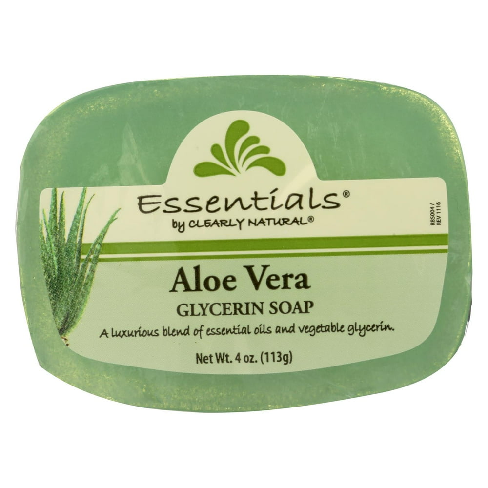 Aloe Vera Shampoo Bar Clearly Natural Glycerine Bar Soap Aloe Vera - 4 oz - Walmart.com