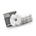 thumbnail image 1 of 4 Pieces Pet Water Fountain Filter Replacement Circular Washable Flower Shape Feeder Waterer Filters Filtering Tool Accessories, 1 of 8
