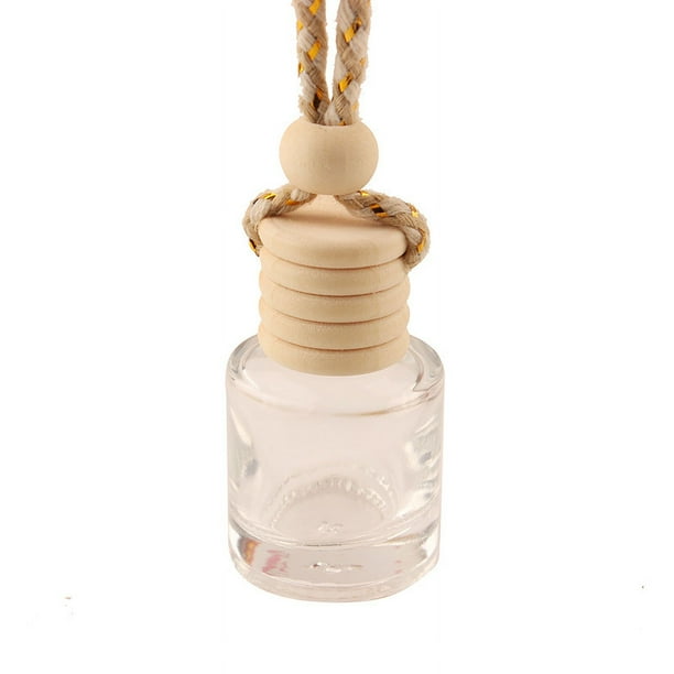 Botellas de perfume para coche de 8 ml, ambientador de vidrio vacío, difusor de aromaterapia de aceite esencial, botella recargable, decoración colgante para coche Sincero Electrónica