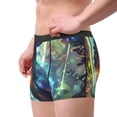 thumbnail image 2 of Honeii Cosmic Cat In Window Print Mens Boxer Briefs Breathable,Boxer Brief for Men, Moisture-Wicking Underwear-Small, 2 of 5