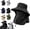 1pc Black, variant on UPF 50+ UV Protection Outdoor 3-in-1 Fisherman's Hat, Breathable Unisex Hat with Neck Cover, Detachable Outdoor Hat