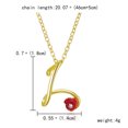thumbnail image 2 of Jusqu'à 65% de Réduction sur les Colliers SMihono pour Femmes, Collier Lettre Rose avec Strass, Pendentif Rétro en Anglais, 2 of 2