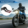 thumbnail image 2 of Short Long Brake Clutch Levers for Honda CBR600RR 2007-2016 Adjustable Motorcycle Handlebar Brake Lever Aluminum Alloy Black Handle Red End, 2 of 6