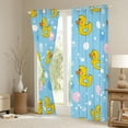 thumbnail image 3 of jejeloiu Lovely Duck Blackout Curtains,Cute Balloon Curtains Pack of 2 (38x45 Each),Yellow Blue Window Curtains For Kids Teens,Super Cozy Room Decor, 3 of 6